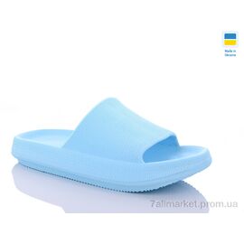 Фотография Шлепки женские облегченные Лето 121 зефірка блакитний (8 пар р.36-41) "Inblue" недорого оптом от прямого поставщика