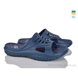 Фотография Шлепки мужские пляжные Лето 126 синій (8 пар р.41-46) "Golden Lion" недорого оптом от прямого поставщика