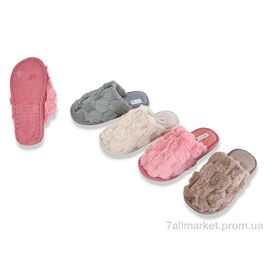 Фотография Тапки женские для дома зима DF2507 mix (6 пар р.36-41) "Vladimir" недорого оптом от прямого поставщика
