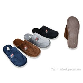 Фотография Тапки мужские домашние Весна/осень DF2508 mix (6 пар р.42-47) "Vladimir" недорого оптом от прямого поставщика