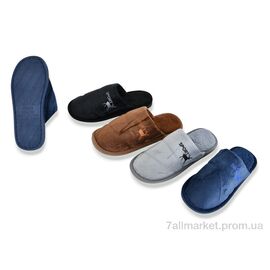 Фотография Тапки мужские домашние Весна/осень DF2510 mix (6 пар р.42-47) "Vladimir" недорого оптом от прямого поставщика