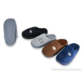 Фотография Тапки мужские домашние зима DF2517 mix (6 пар р.42-47) "Vladimir" недорого оптом от прямого поставщика