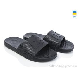 Фотография Шлепки мужские пляжные Лето 131 чорний (8 пар р.41-46) "Golden Lion" недорого оптом от прямого поставщика