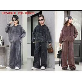 Фотография Костюм детский спортивный на девочку 012A06 grey р.120-160 "Major" недорого оптом от прямого поставщика