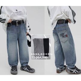 Фотография Джинсы детские на мальчика 2611 grey р.22-26 "Major" недорого оптом от прямого поставщика