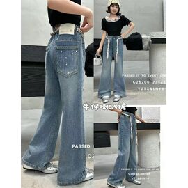 Фотография Джинсы детские на девочку 26206 black р.26-30 "Major" недорого оптом от прямого поставщика