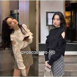 Фотография Свитер детский на девочку 6036 black р.130-170 "Major" недорого оптом от прямого поставщика