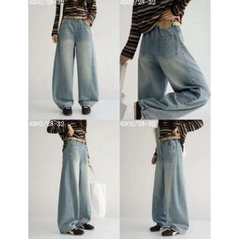 Фотография Джинсы детские на девочку 6302 l.blue р.28-32 "Major" недорого оптом от прямого поставщика