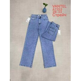 Фотография Джинсы женские A7253 l.grey р.28-33 "Vanver" недорого оптом от прямого поставщика