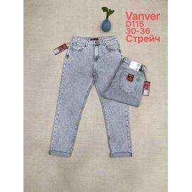 Фотография Джинсы женские D115 l.grey р.30-36 "Vanver" недорого оптом от прямого поставщика