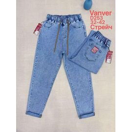 Фотография Джинсы женские D253 l.blue р.32-42 "Vanver" недорого оптом от прямого поставщика