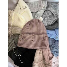 Фотография Шапка зимняя женская CN1974 mix р.56-60 "SELFI" недорого оптом от прямого поставщика