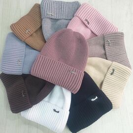 Фотография Шапка зимняя женская CN2049 mix р.56-60 "SELFI" недорого оптом от прямого поставщика