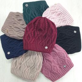 Фотография Кепка утеплённая женская CN2056 mix р.56-60 "SELFI" недорого оптом от прямого поставщика