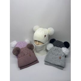 Фотография Комплект детский тёплый на девочку CN2086 mix р.3-12 "SELFI" недорого оптом от прямого поставщика