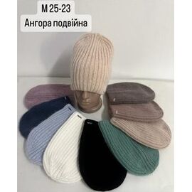 Фотография Шапка зимняя женская M24-23 mix р.56-60 "SELFI" недорого оптом от прямого поставщика