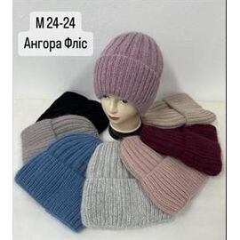 Фотография Шапка зимняя женская M24-24 mix р.56-60 "SELFI" недорого оптом от прямого поставщика