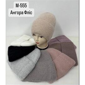 Фотография Шапка зимняя женская M555 mix р.56-60 "SELFI" недорого оптом от прямого поставщика