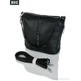 Жіноча сумка 003-1 black 25*26*12 см, "BIG" недорого оптом від прямого постачальника