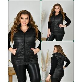 Фотография Жилетка женская SD6 black р.52-62 "SDF" недорого оптом от прямого поставщика