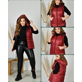 Фотография Жилетка женская SD7 red р.52-62 "SDF" недорого оптом от прямого поставщика