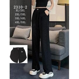 Фотография Штаны женские 2310-2 black р.XL-5XL "Hoan" недорого оптом от прямого поставщика