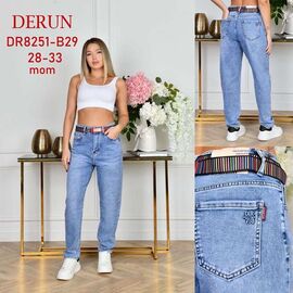 Фотография Джинсы женские 8215-B29 l.blue р.28-33 "Hoan" недорого оптом от прямого поставщика