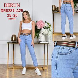 Фотография Джинсы женские 8289-A25 l.blue р.25-30 "Hoan" недорого оптом от прямого поставщика