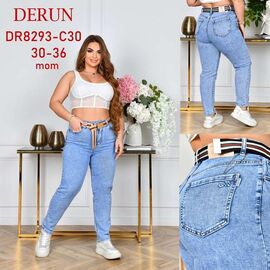 Фотография Джинсы женские 8293-C30 l.blue р.30-36 "Hoan" недорого оптом от прямого поставщика