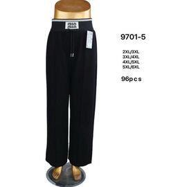 Фотография Штаны женские 9751-5 black р.2XL-6XL "Hoan" недорого оптом от прямого поставщика