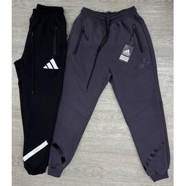 Фотография Штаны спортивные мужские утеплённые MW75-1032-1 black р.M-3XL "MirWear" недорого оптом от прямого поставщика