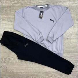 Фотография Костюм спортивный мужской MW212-241-90 grey-black р.M-3XL "MirWear" недорого оптом от прямого поставщика