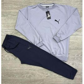 Фотография Костюм спортивный мужской MW213-241-90 grey-navy р.M-3XL "MirWear" недорого оптом от прямого поставщика