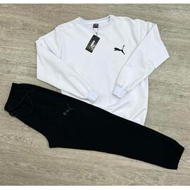 Фотография Костюм спортивный мужской MW216-241-90 white-black р.M-3XL "MirWear" недорого оптом от прямого поставщика