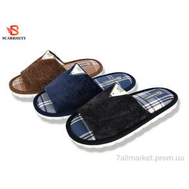 Тапки чоловічі домашні Весна/осінь K1707 mix (12 пар р.42-47) "SCARRHETT" недорого оптом від прямого постачальника