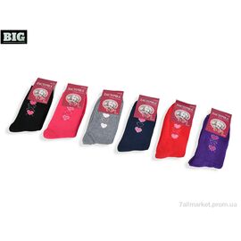 Фотография Носки женские Зима C456 mix (12 шт. р.сетка 37-41) "BIG" недорого оптом от прямого поставщика