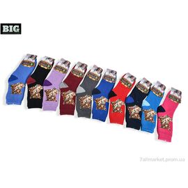 Фотография Носки женские Зима 2833 mix (12 шт. р.сетка 37-41) "BIG" недорого оптом от прямого поставщика