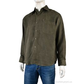 Фотография Мужская рубашка Весна/осень F1039 (12178) green (13 шт. р.сетка 39-46) "Obuvok" недорого оптом от прямого поставщика