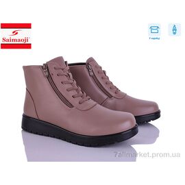 Фотография Ботинки женские стильные Весна/осень FAB18-8 (6 пар р.41-43) "Saimaoji" недорого оптом от прямого поставщика