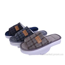 Фотография Тапки мужские домашние Весна/осень H92 mix (12 пар р.40-45) "M&L  Alex13" недорого оптом от прямого поставщика
