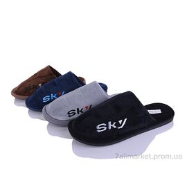 Фотография Тапки мужские домашние Весна/осень DF2513 mix (12 пар р.42-47) "M&L  Alex13" недорого оптом от прямого поставщика