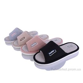 Фотография Тапки женские для дома Весна/осень MD10398 mix (12 пар р.36-41) "SANLIN 2" недорого оптом от прямого поставщика