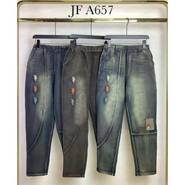 Джинси жіночі JFA657 l.blue р.2XL-5XL "Immei" недорого оптом від прямого постачальника