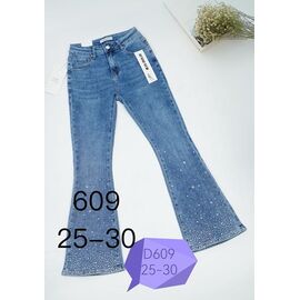 Джинси жіночі D609 blue р.25-30 "NewJeans" недорого оптом від прямого постачальника