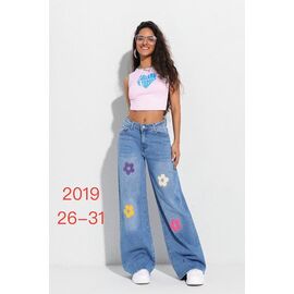 Джинси жіночі 2019 l.blue р.26-31 "NewJeans" недорого оптом від прямого постачальника