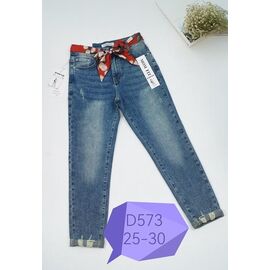 Фотография Джинсы женские D573 blue р.25-30 "NewJeans" недорого оптом от прямого поставщика