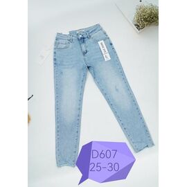 Фотография Джинсы женские D607 l.blue р.25-30 "NewJeans" недорого оптом от прямого поставщика