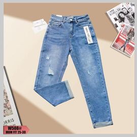 Фотография Джинсы женские W508 l.blue р.25-30 "NewJeans" недорого оптом от прямого поставщика