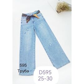 Фотография Джинсы женские D595 l.blue р.25-30 "NewJeans" недорого оптом от прямого поставщика