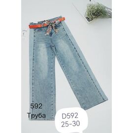 Фотография Джинсы женские D592 l.blue р.25-30 "NewJeans" недорого оптом от прямого поставщика